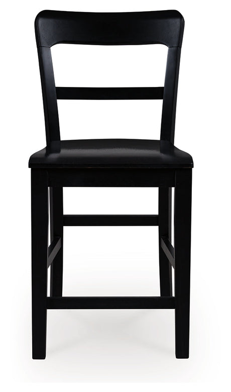 Greddinton Black Counter Height Barstool, Set of 2 by Ashley at Eve Furniture