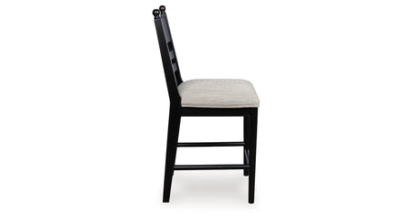 Greddinton Black Counter Height Barstool, Set of 2 by Ashley at Eve Furniture