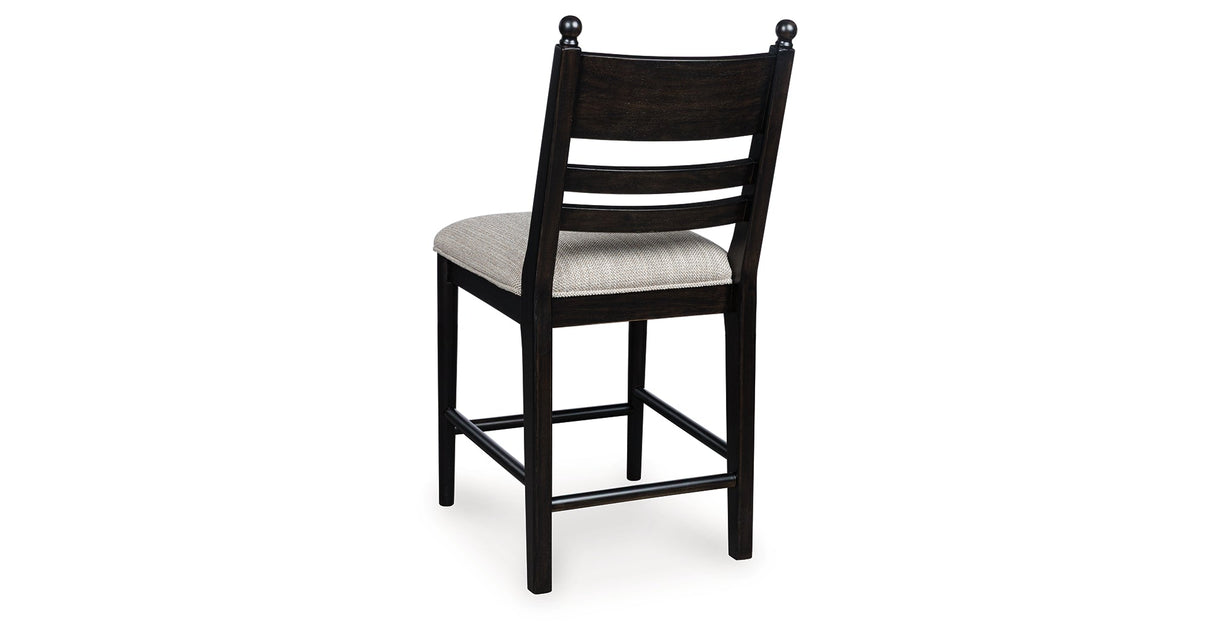 Greddinton Black Counter Height Barstool, Set of 2 by ASHLEY FURNITURE at Eve Furniture