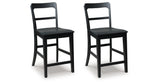 Greddinton Black Counter Height Barstool, Set of 2 by ASHLEY FURNITURE at Eve Furniture