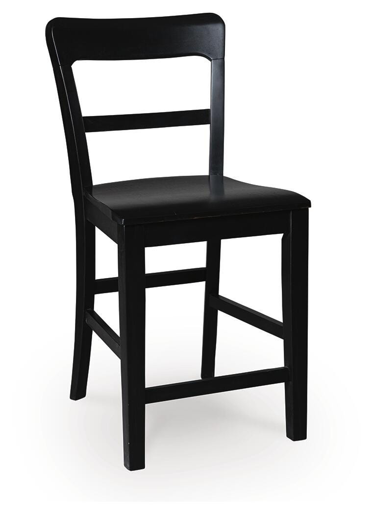 Greddinton Black Counter Height Barstool, Set of 2 by ASHLEY FURNITURE at Eve Furniture