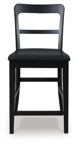 Greddinton Black Counter Height Barstool, Set of 2 by ASHLEY FURNITURE at Eve Furniture