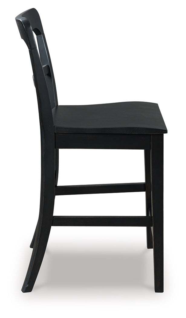 Greddinton Black Counter Height Barstool, Set of 2 by ASHLEY FURNITURE at Eve Furniture