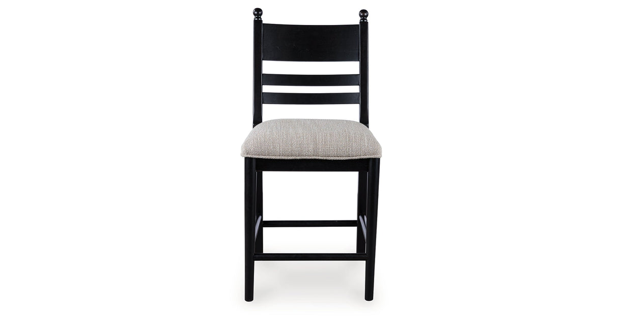 Greddinton Black Counter Height Barstool, Set of 2 by ASHLEY FURNITURE at Eve Furniture