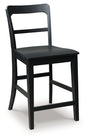 Greddinton Black Counter Height Barstool, Set of 2 by ASHLEY FURNITURE at Eve Furniture