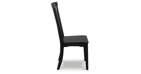 Greddinton Black Dining Chair, Set of 2 by Ashley at Eve Furniture