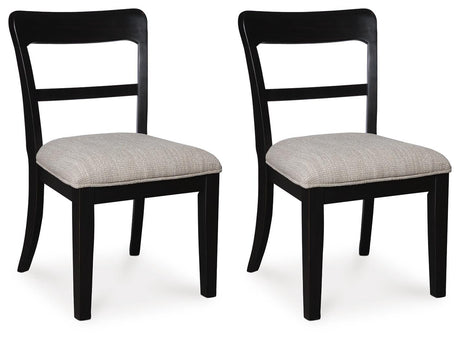 Greddinton Black Dining Chair, Set of 2 by Ashley at Eve Furniture