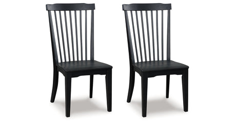 Greddinton Black Dining Chair, Set of 2 by Ashley at Eve Furniture