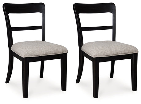 Greddinton Black Dining Chair, Set of 2 by Ashley at Eve Furniture