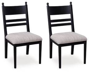 Greddinton Black Dining Chair, Set of 2 by Ashley at Eve Furniture