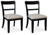 Greddinton Black Dining Chair, Set of 2 by ASHLEY FURNITURE at Eve Furniture