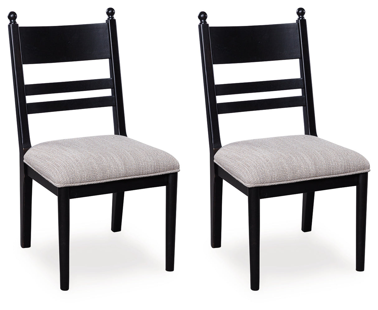 Greddinton Black Dining Chair, Set of 2 by ASHLEY FURNITURE at Eve Furniture