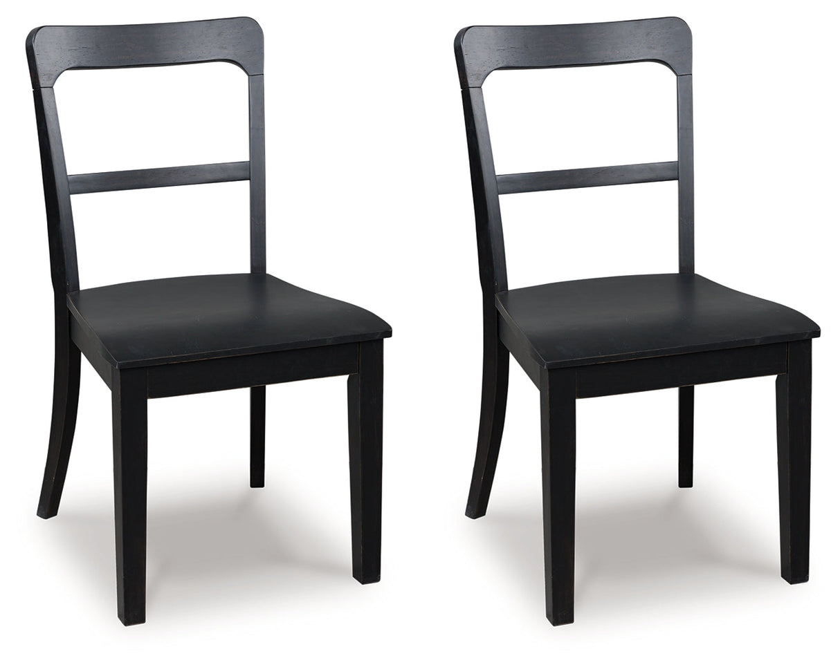 Greddinton Black Dining Chair, Set of 2 by ASHLEY FURNITURE at Eve Furniture