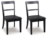 Greddinton Black Dining Chair, Set of 2 by ASHLEY FURNITURE at Eve Furniture