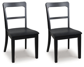 Greddinton Black Dining Chair, Set of 2 by ASHLEY FURNITURE at Eve Furniture