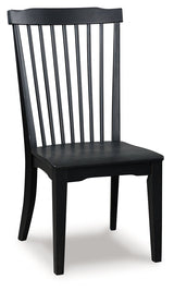 Greddinton Black Dining Room Side Chair (Set of 2) by Ashley at Eve Furniture