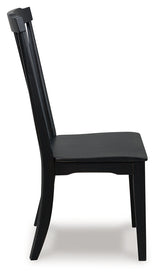 Greddinton Black Dining Room Side Chair (Set of 2) by Ashley at Eve Furniture