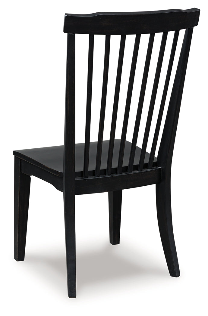 Greddinton Black Dining Room Side Chair (Set of 2) by Ashley at Eve Furniture