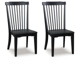 Greddinton Black Dining Room Side Chair (Set of 2) by Ashley at Eve Furniture
