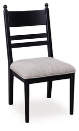 Greddinton Black Dining UPH Side Chair (Set of 2) by Ashley at Eve Furniture