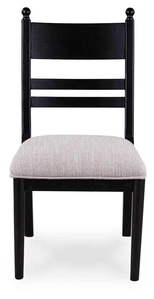 Greddinton Black Dining UPH Side Chair (Set of 2) by Ashley at Eve Furniture