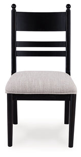 Greddinton Black Dining UPH Side Chair (Set of 2) by Ashley at Eve Furniture