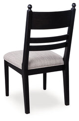 Greddinton Black Dining UPH Side Chair (Set of 2) by Ashley at Eve Furniture