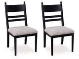 Greddinton Black Dining UPH Side Chair (Set of 2) by Ashley at Eve Furniture