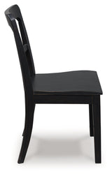 Greddinton Black Dining Upholstered Side Chair (Set of 2) by Ashley at Eve Furniture
