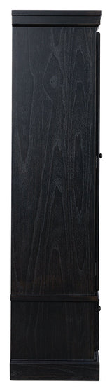 Greddinton Black/Brown Curio by Ashley at Eve Furniture