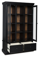 Greddinton Black/Brown Curio by Ashley at Eve Furniture