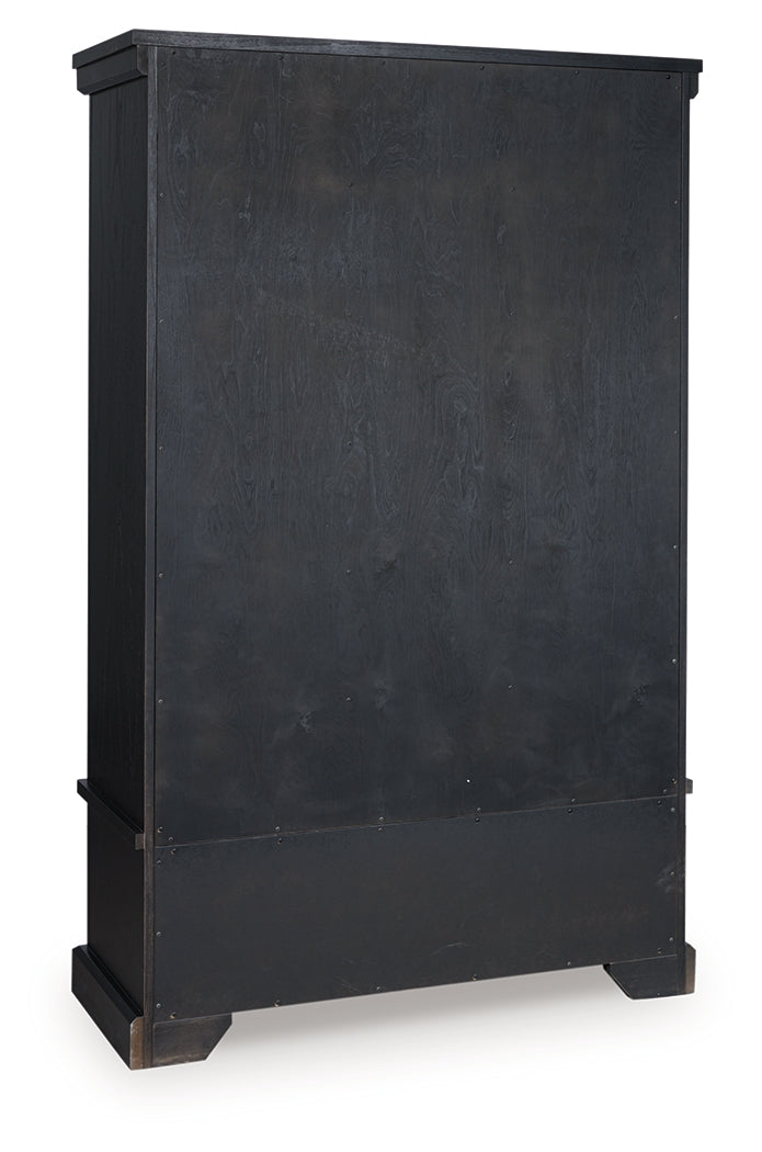 Greddinton Black/Brown Curio by Ashley at Eve Furniture