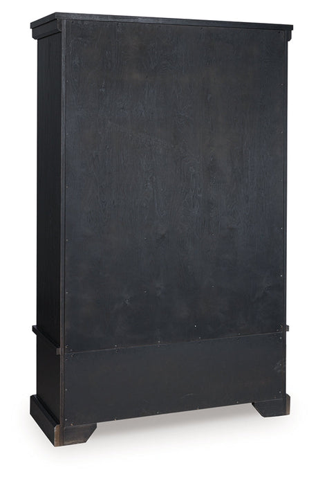 Greddinton Black/Brown Curio by Ashley at Eve Furniture