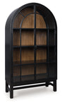 Greddinton Black/Brown Display Cabinet by Ashley at Eve Furniture