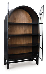 Greddinton Black/Brown Display Cabinet by Ashley at Eve Furniture