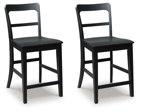 Greddinton Brown & Black Counter Height Set by Ashley at Eve Furniture