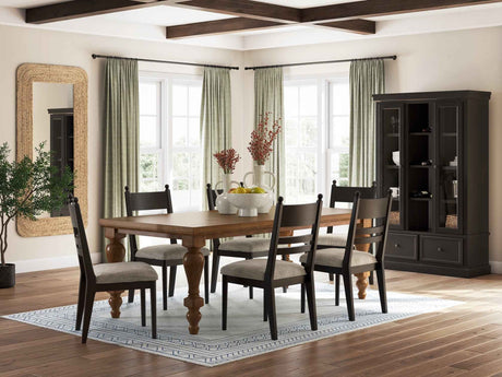 Greddinton Brown & Black Dining Room Set by Ashley at Eve Furniture
