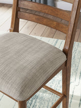 Greddinton Brown Counter Height Dining Table and 4 Barstools by Ashley at Eve Furniture