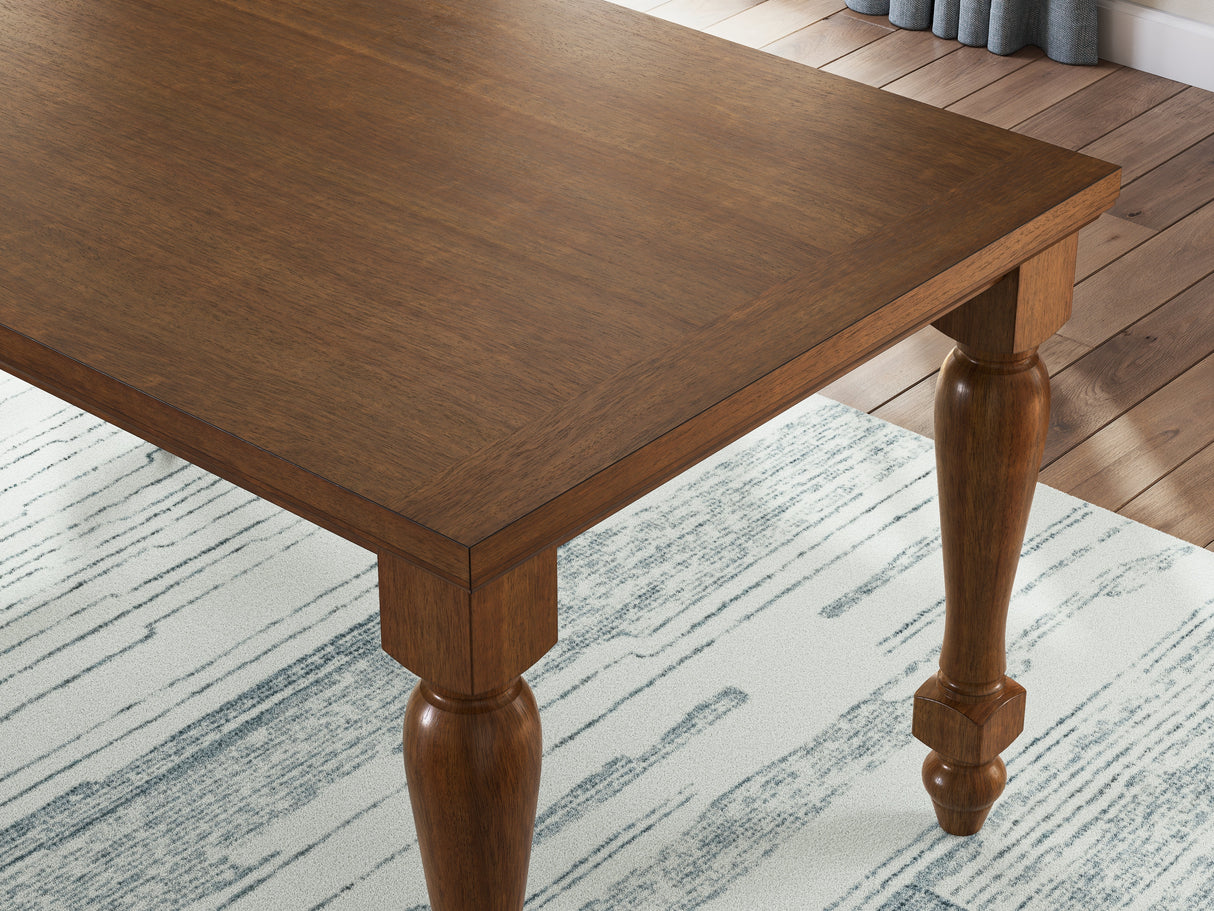Greddinton Brown Counter Height Dining Table and 4 Barstools by Ashley at Eve Furniture