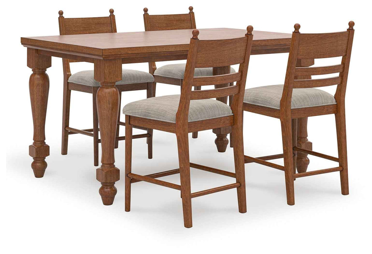 Greddinton Brown Counter Height Set by Ashley at Eve Furniture