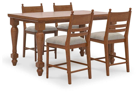 Greddinton Brown Counter Height Set by Ashley at Eve Furniture
