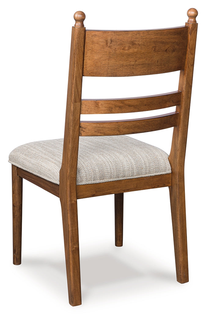 Greddinton Brown Dining Upholstered Side Chair (Set of 2) by Ashley at Eve Furniture