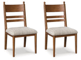 Greddinton Brown Dining Upholstered Side Chair (Set of 2) by Ashley at Eve Furniture