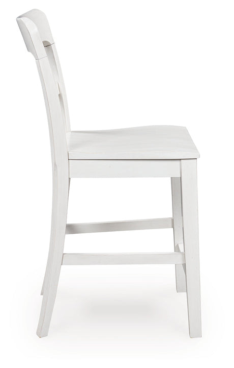 Greddinton Brown & White Counter Height Set by Ashley at Eve Furniture