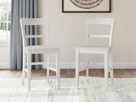 Greddinton Brown & White Counter Height Set by Ashley at Eve Furniture
