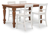 Greddinton Brown & White Counter Height Set by Ashley at Eve Furniture