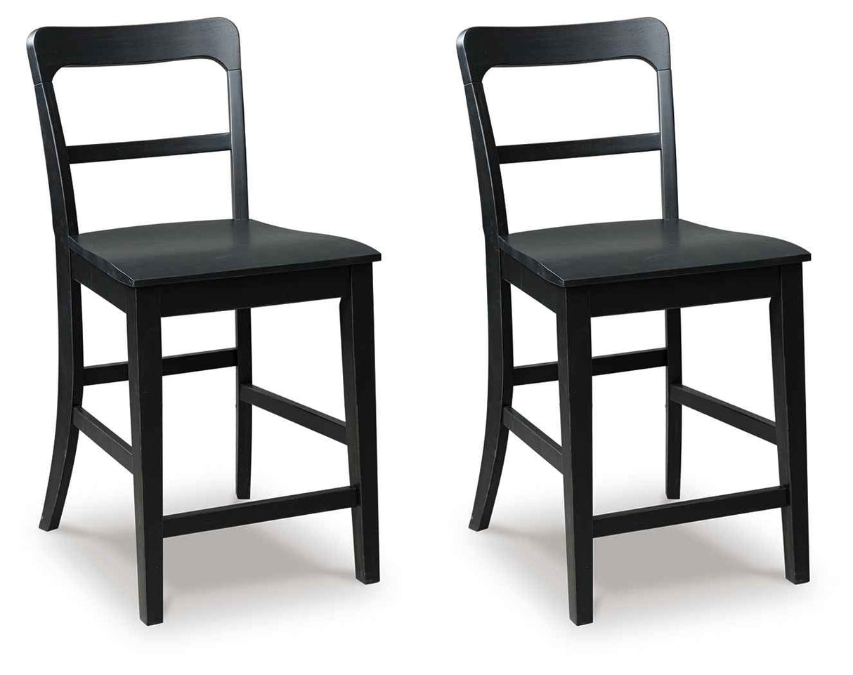 Greddinton Brown/Black Counter Height Set by Ashley at Eve Furniture