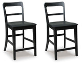 Greddinton Brown/Black Counter Height Set by Ashley at Eve Furniture