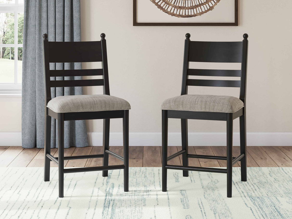 Greddinton Brown/Black Counter Height Set by Ashley at Eve Furniture