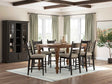 Greddinton Brown/Black Counter Height Set by Ashley at Eve Furniture